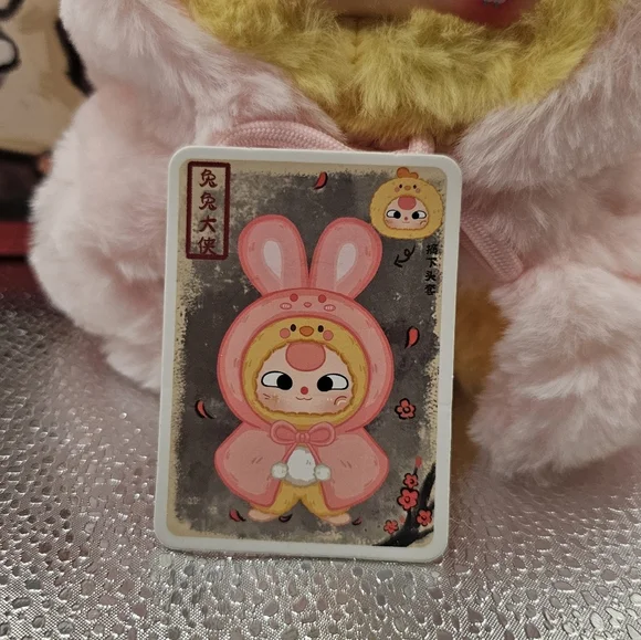 Baby Three Plush I’m Not a Warrior Bunny Outfit w/ Card & Box – Authentic - Picture 2 of 5